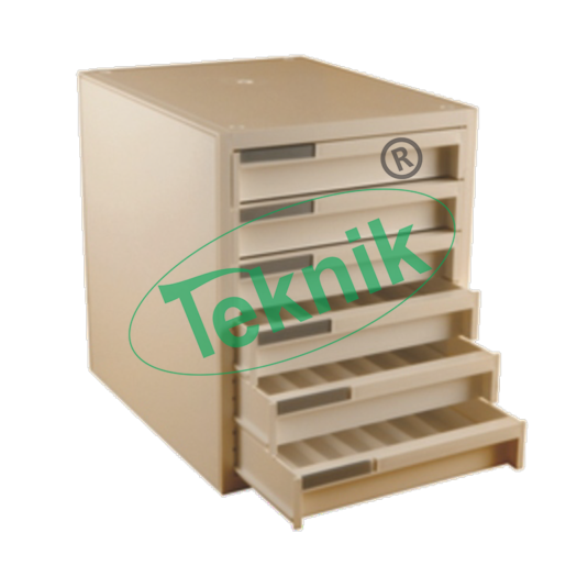 Microtomes : Tissue wax block storage cabinet
