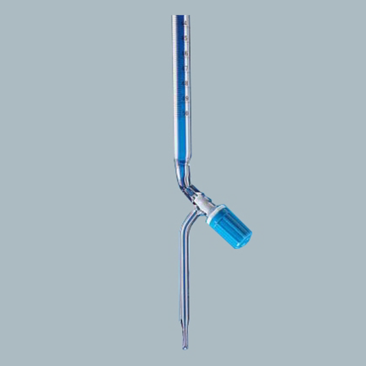 Laboratory-Glassware-Burette-with-Screw-Type-Needle-Valve-PTFE-Rotaflow-with-Individual-Works