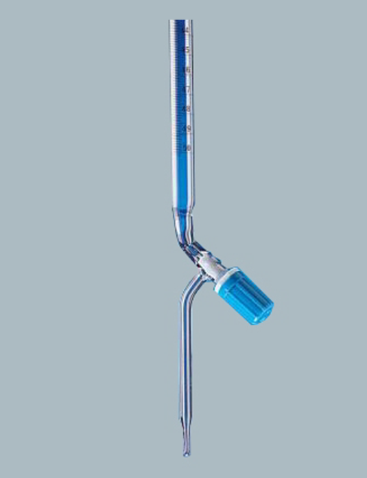 Laboratory-Glassware-Burette-with-Screw-Type-Needle-Valve-PTFE-Rotaflow-with-Individual-Works