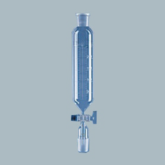 Laboratory-Glassware-Dropping-Funnels-Cylindrical-with-Socket-Screw-Type-PTFE-Key-Stopcock