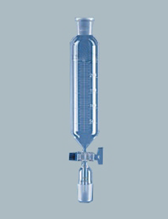 Laboratory-Glassware-Dropping-Funnels-Cylindrical-with-Socket-Screw-Type-PTFE-Key-Stopcock