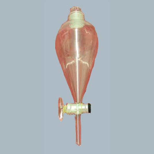 Laboratory-Glassware-Separating-Funnels-Pear-shape-with-socket-PTFE-Key-stopcock-with-cone-with-stopper