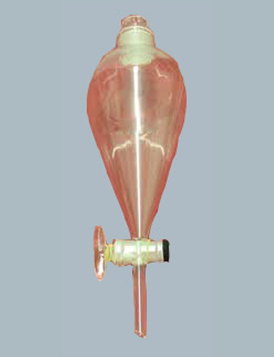 Laboratory-Glassware-Separating-Funnels-Pear-shape-with-socket-PTFE-Key-stopcock-with-cone-with-stopper