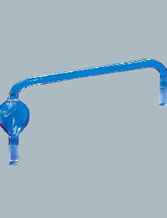 Laboratory-Glassware-Splash Heads Adapters Pear shape Vertical