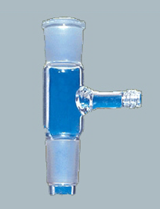 Laboratory Glassware Tee Connection Adapters Socket to Cone
