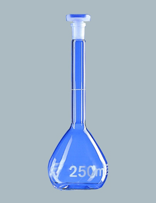 Laboratory-Glassware-Volumetric-Flask-with-one-graduation-mark-&-stopper-made-of-polythelene