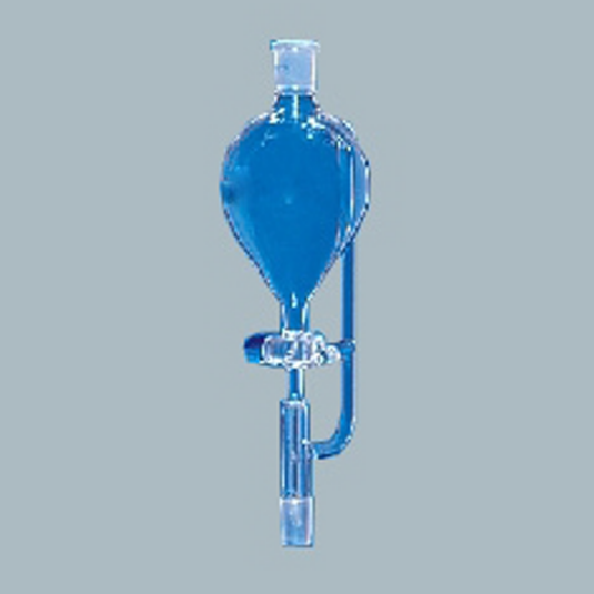 Laboratory-Glassware-Pressure-Equalising-Funnels-Pear-Shape-with-Socket-&-PTFE-Key-Stopcock