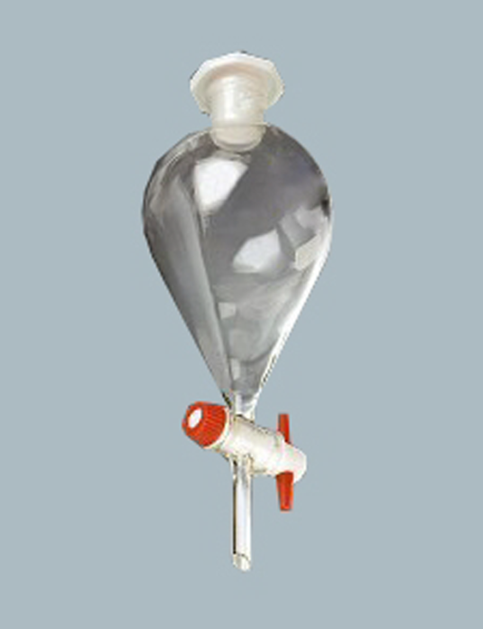 Laboratory-Glassware-Separating-Funnels-Pear-shape-with-socket-Glass-stopcock