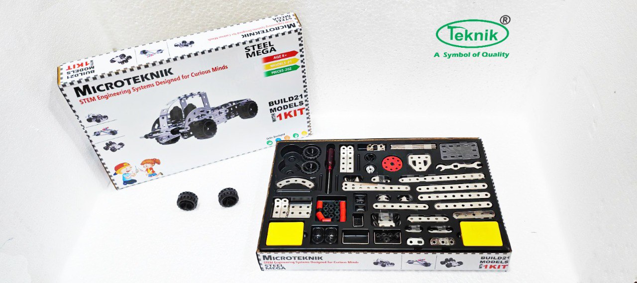 STEM Engineering Construction Kit – STEEL MEGA Build 21 Models