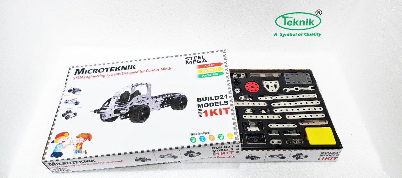 STEM Engineering Construction Kit – STEEL MEGA Build 21 Models