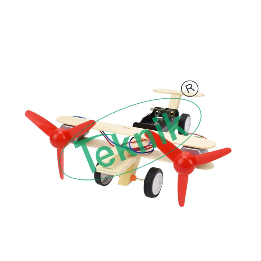 DIY DOUBLE PROPELLER GLIDER – WOODEN AIRCRAFT STEM KIT